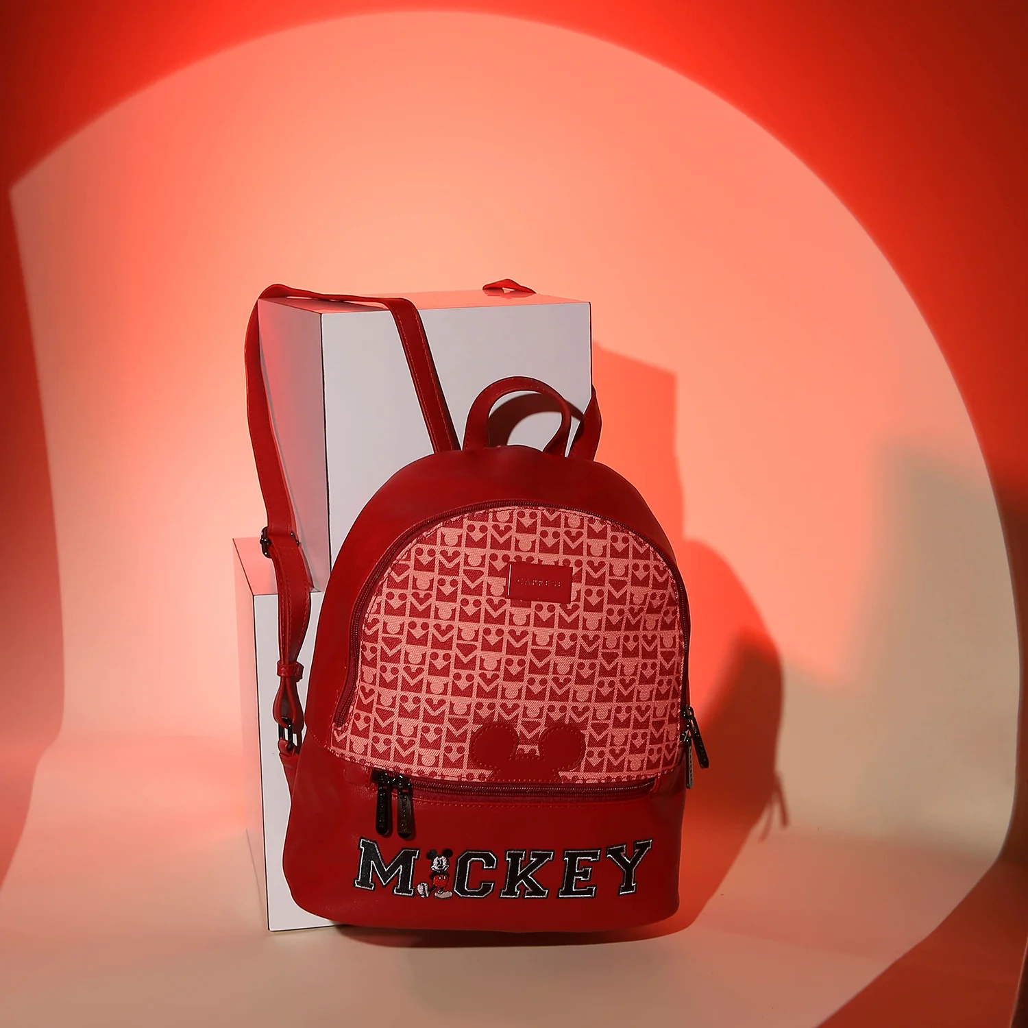 Caprese Disney Inspired Mickey Mouse Medium Red Backpack
