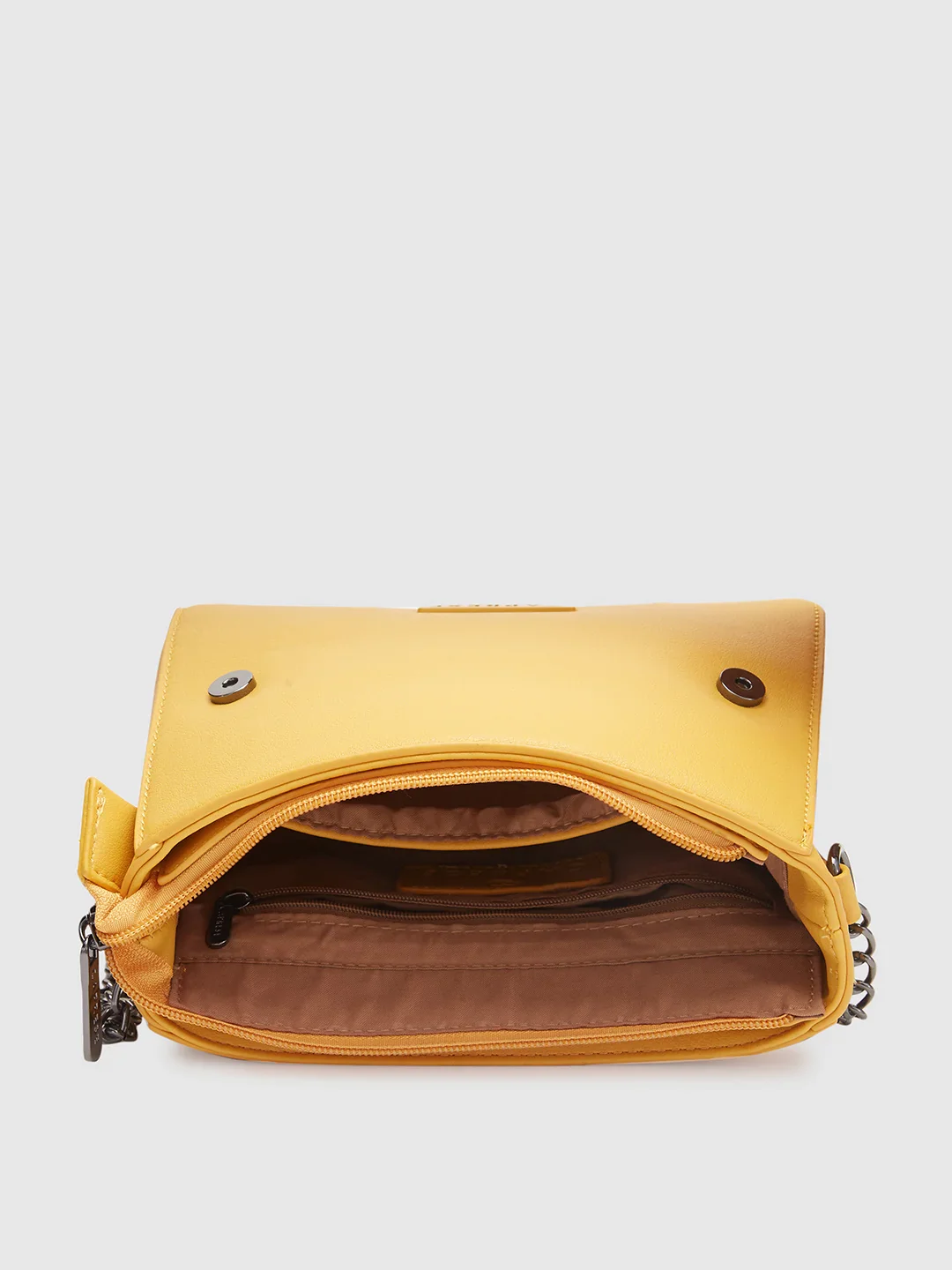 Caprese Disney Inspired Printed Mickey Medium Yellow Sling Bag - Image 6