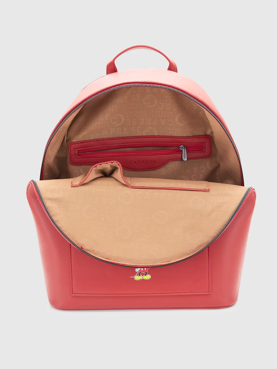 Caprese Disney Inspired Mickey Mouse Large Red Backpack - Image 9