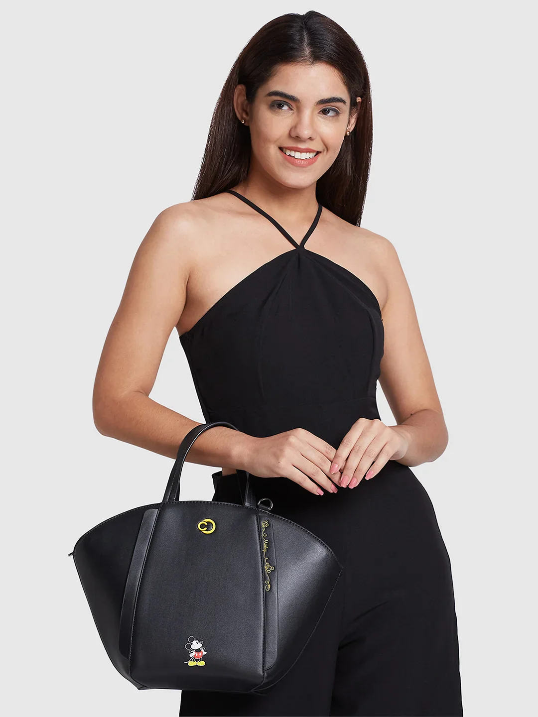 Caprese Disney Inspired Mickey Mouse Large Black Tote Bag - Image 3
