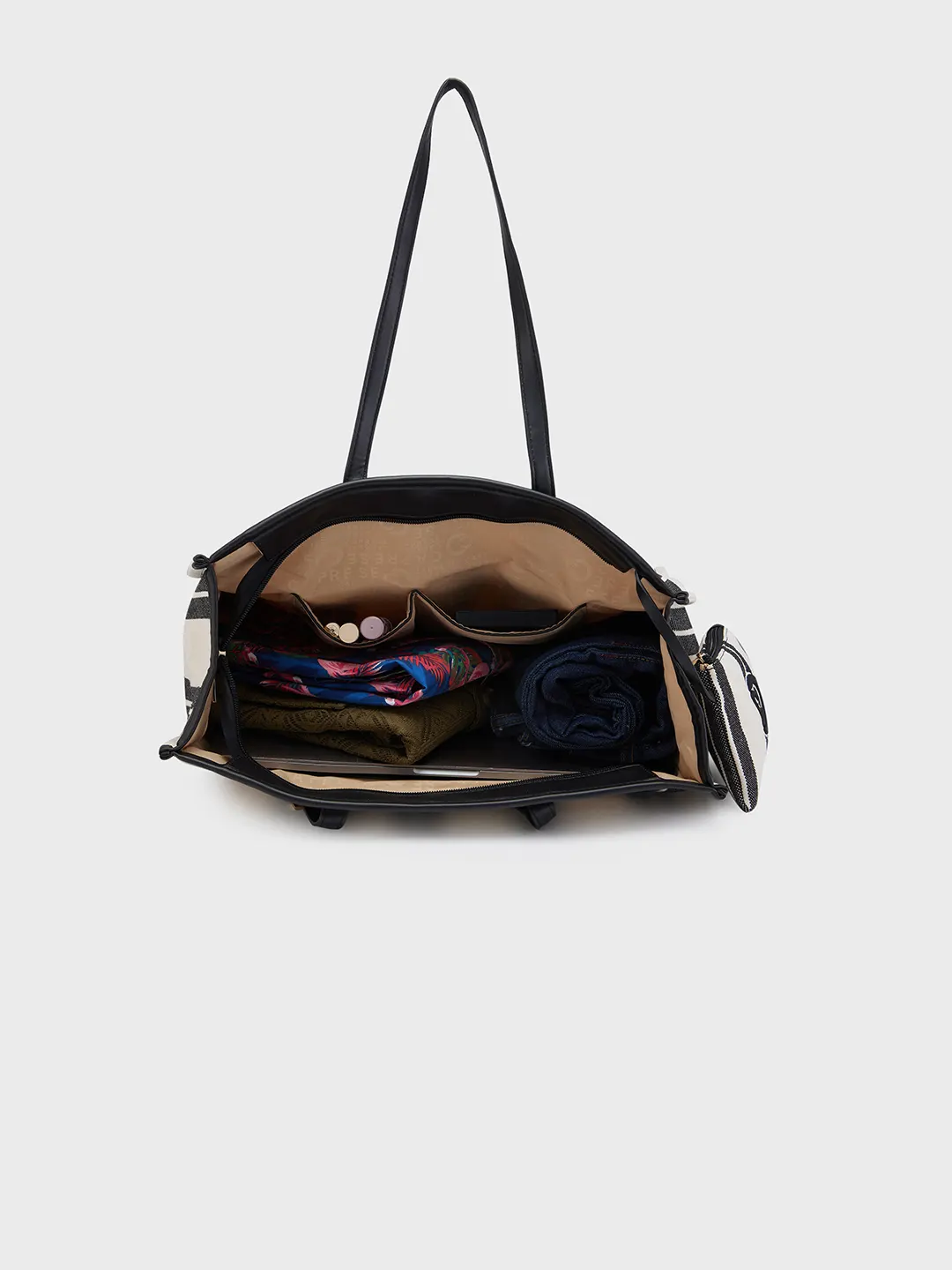 Caprese Dixie Large Black Tote Bag - Image 10