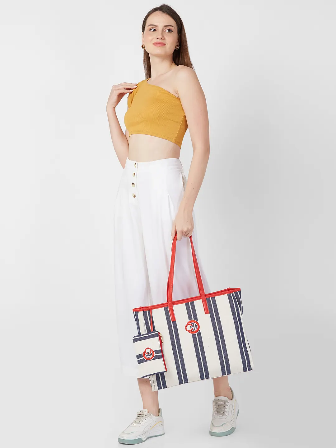 Caprese Dixie Large Blue Tote Bag - Image 13