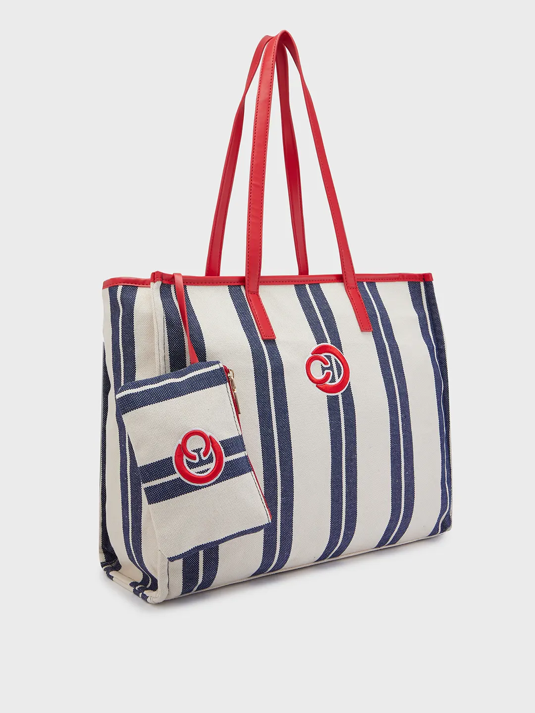 Caprese Dixie Large Blue Tote Bag - Image 4