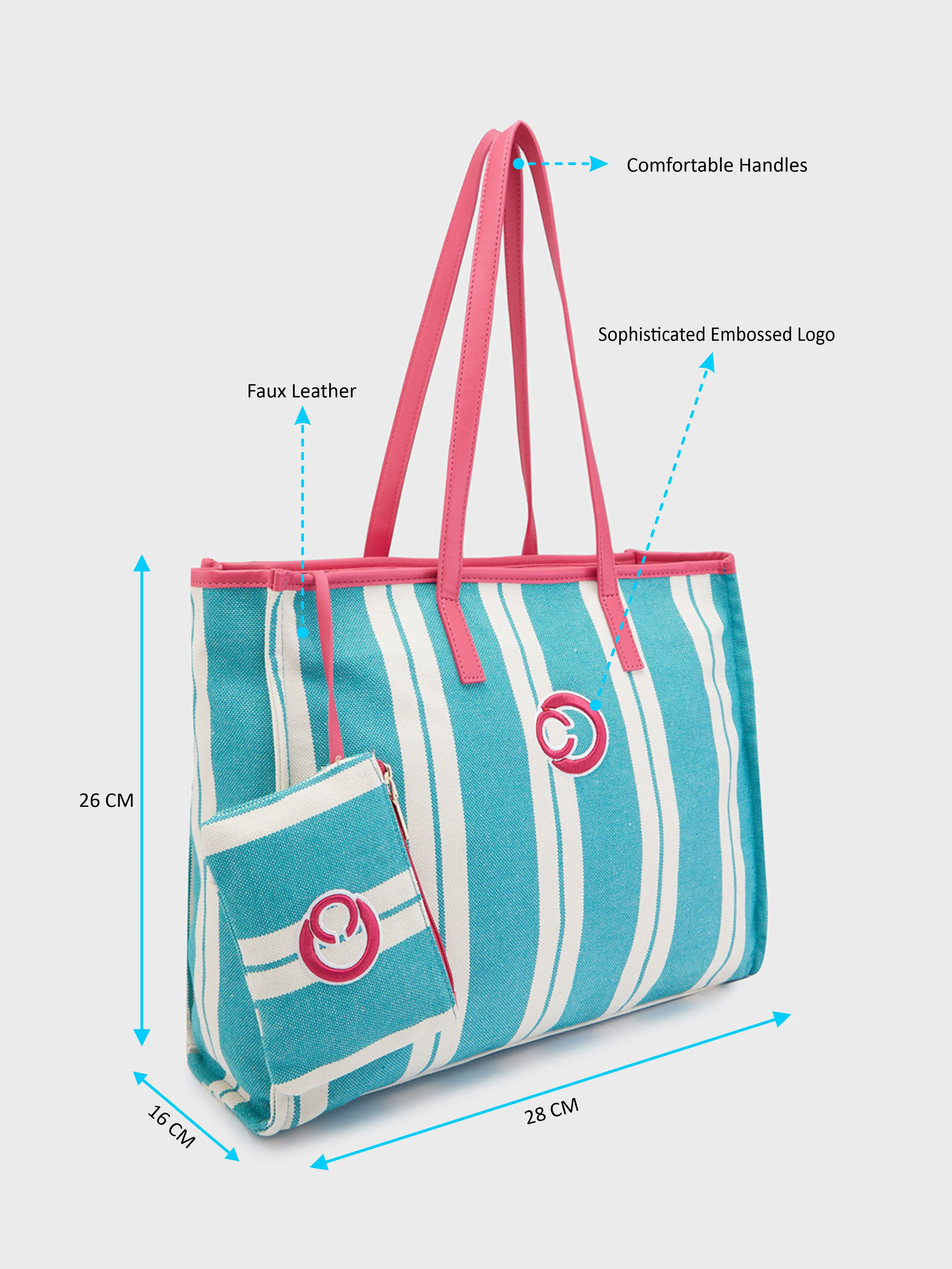 Caprese Dixie Large Green Tote Bag - Image 6