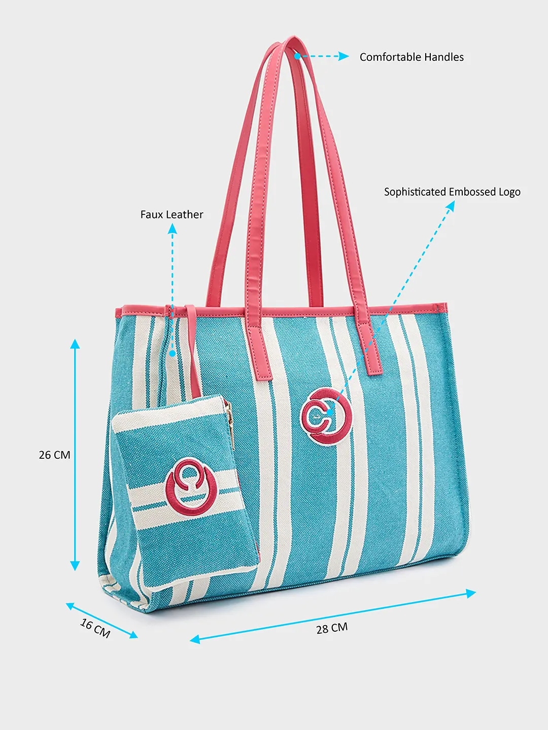 Caprese Dixie Medium Green Tote Bag - Image 6