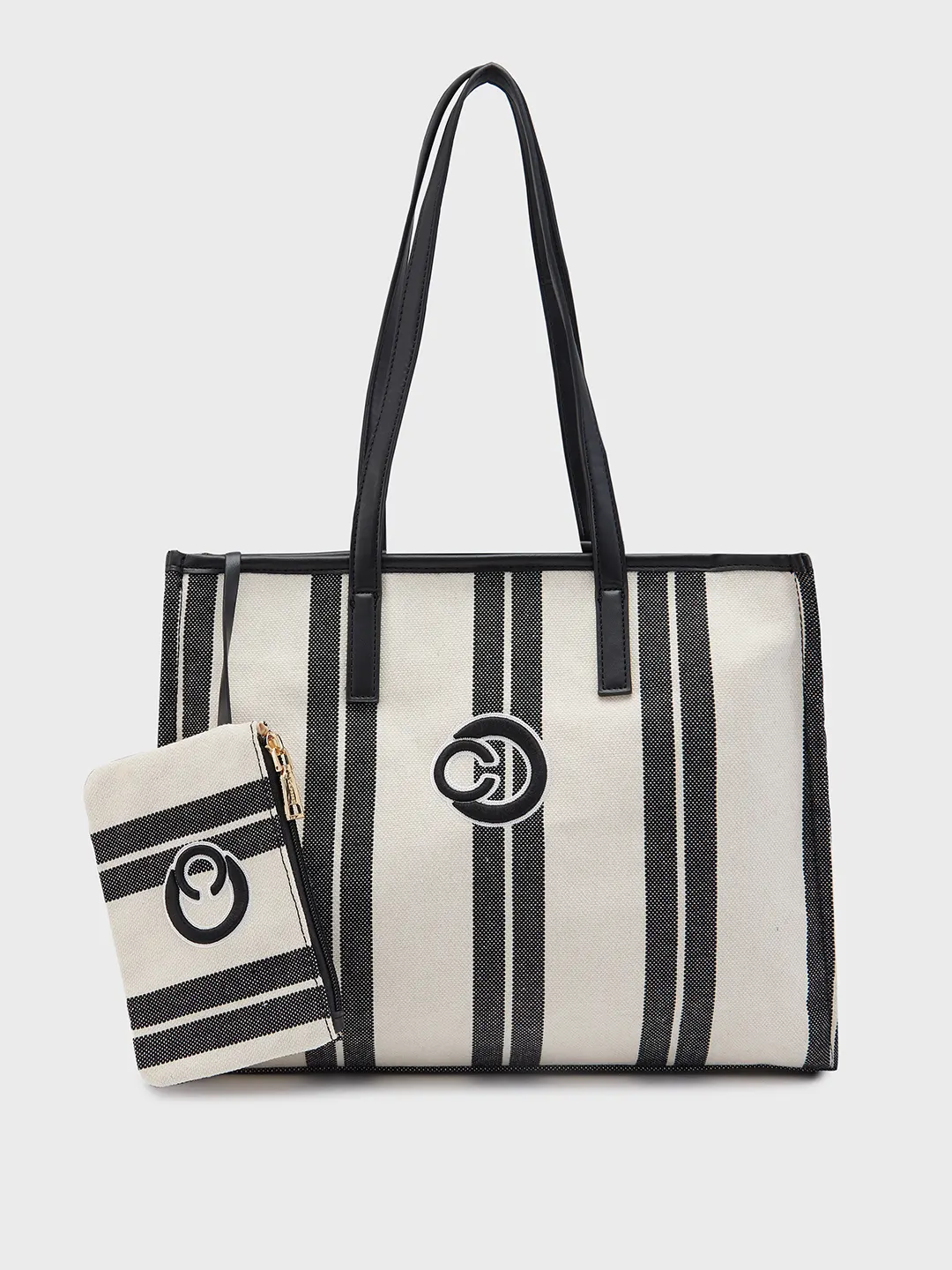 Caprese Dixie Medium Black Tote Bag