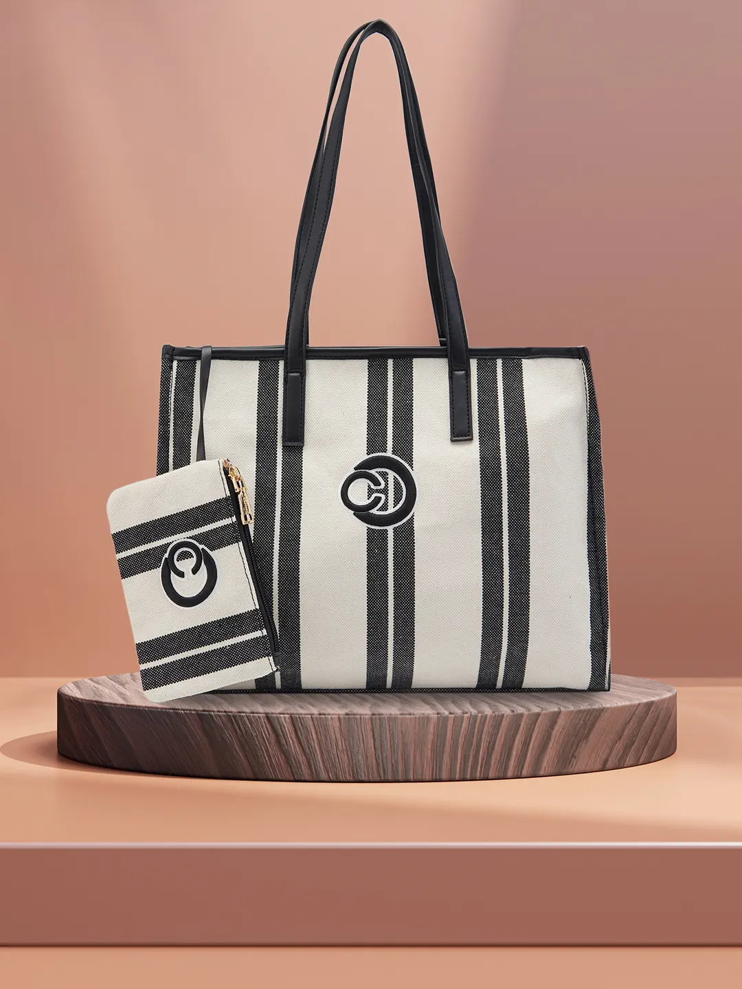 Caprese Dixie Medium Black Tote Bag - Image 2