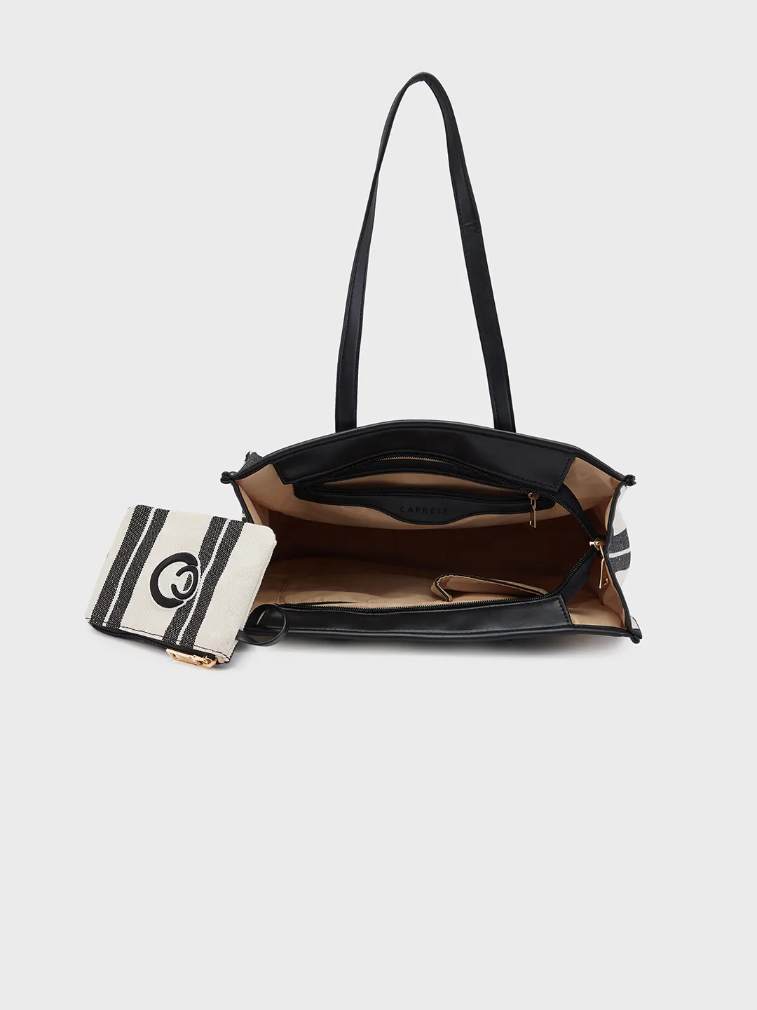 Caprese Dixie Medium Black Tote Bag - Image 8