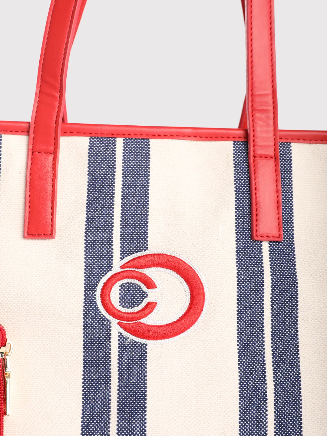 Caprese Dixie Medium Blue Tote Bag - Image 11