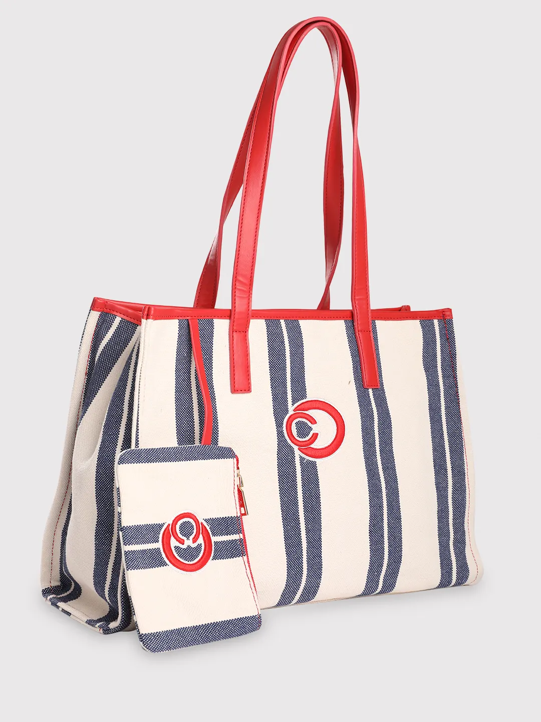 Caprese Dixie Medium Blue Tote Bag - Image 3