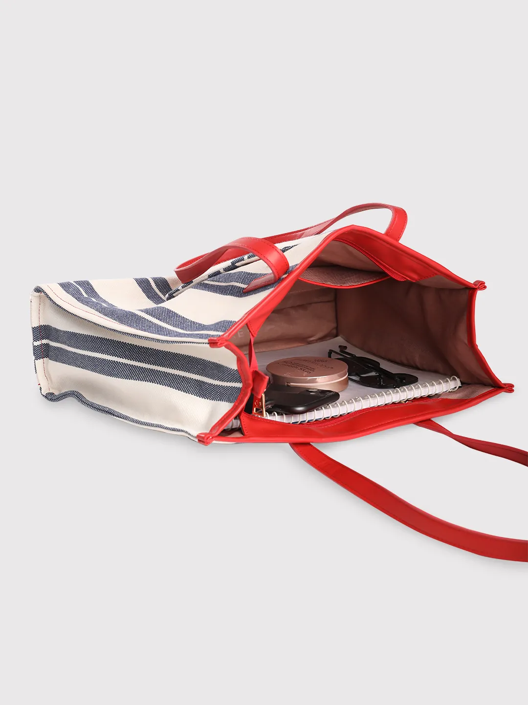 Caprese Dixie Medium Blue Tote Bag - Image 8