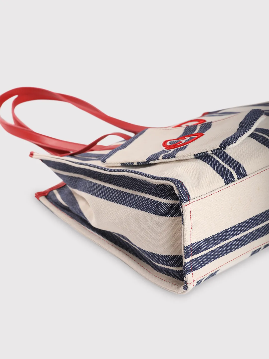 Caprese Dixie Medium Blue Tote Bag - Image 9