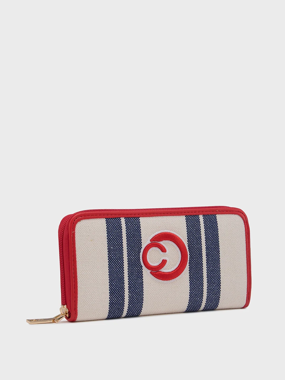 Caprese Dixie Large Blue Zip Around Wallet - Image 3