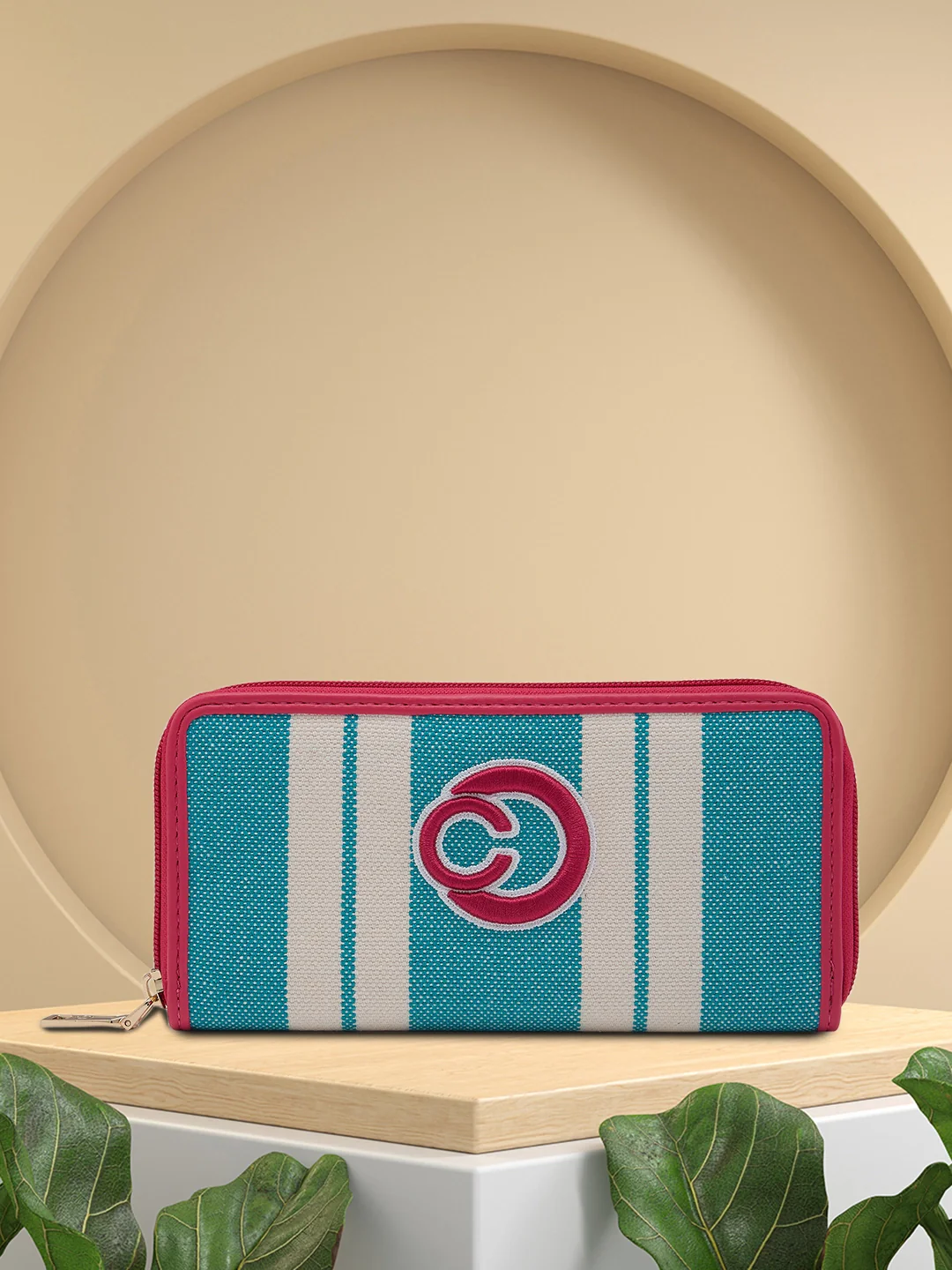 Caprese Dixie Large Green Zip Around Wallet - Image 12