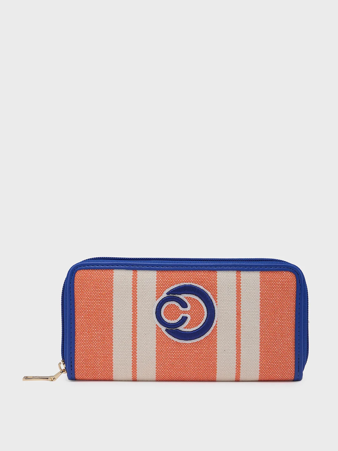 Caprese Dixie Large Orange Zip Around Wallet - Image 3