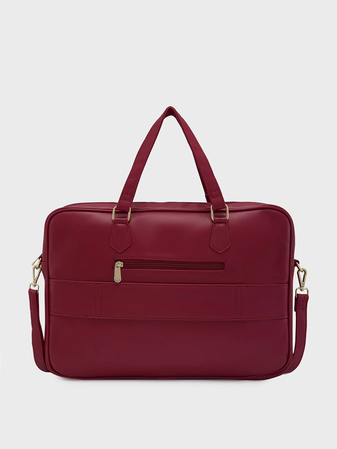 Caprese Dora Large Burgundy Laptop Bag - Image 4