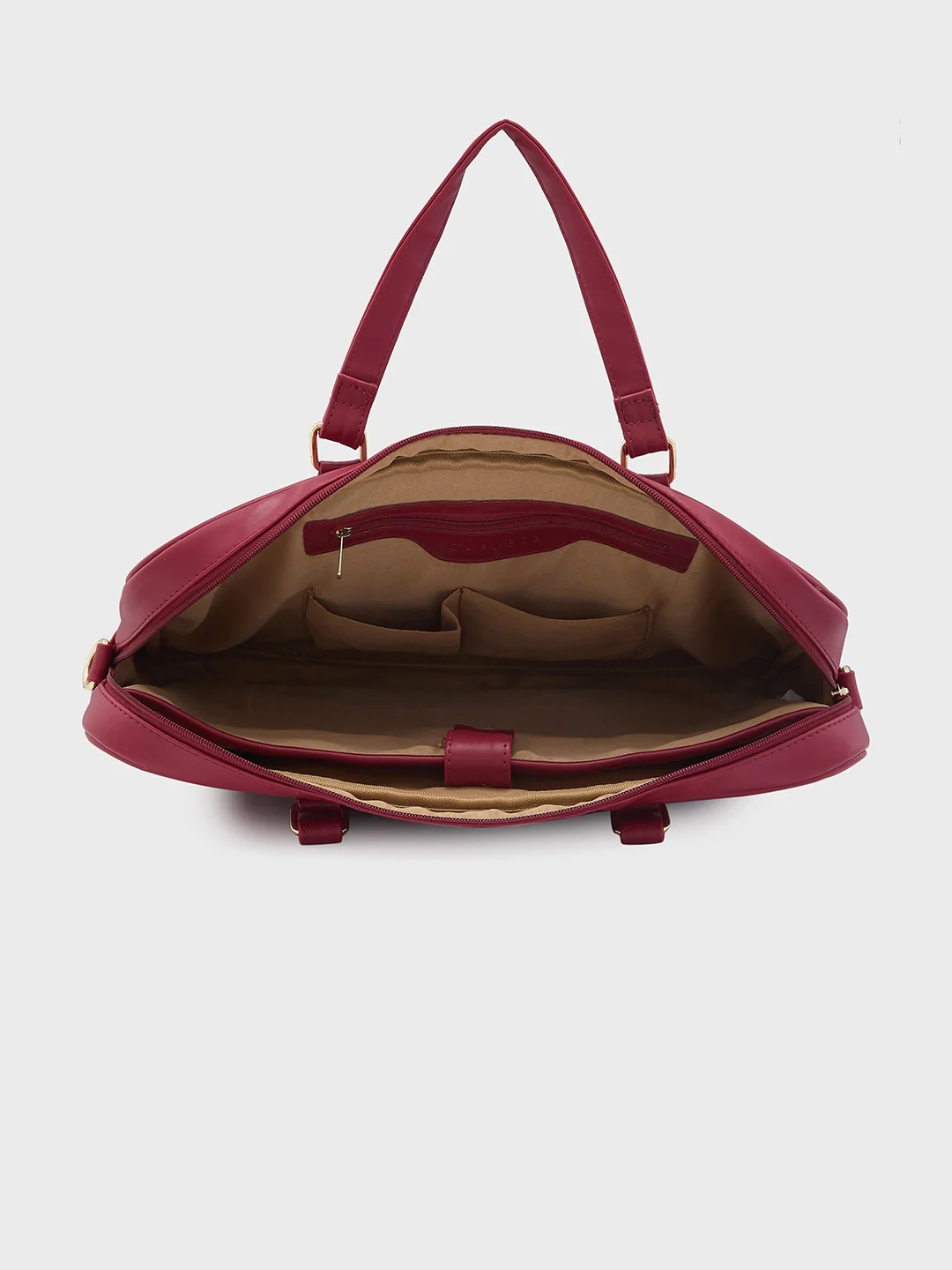 Caprese Dora Large Burgundy Laptop Bag - Image 6