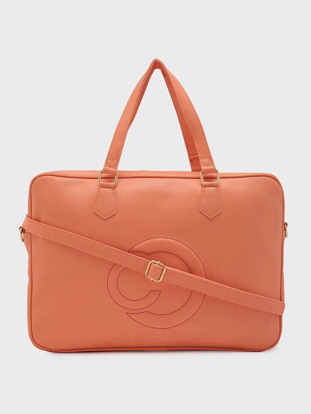 Caprese Dora Large Coral Laptop Bag - Image 14