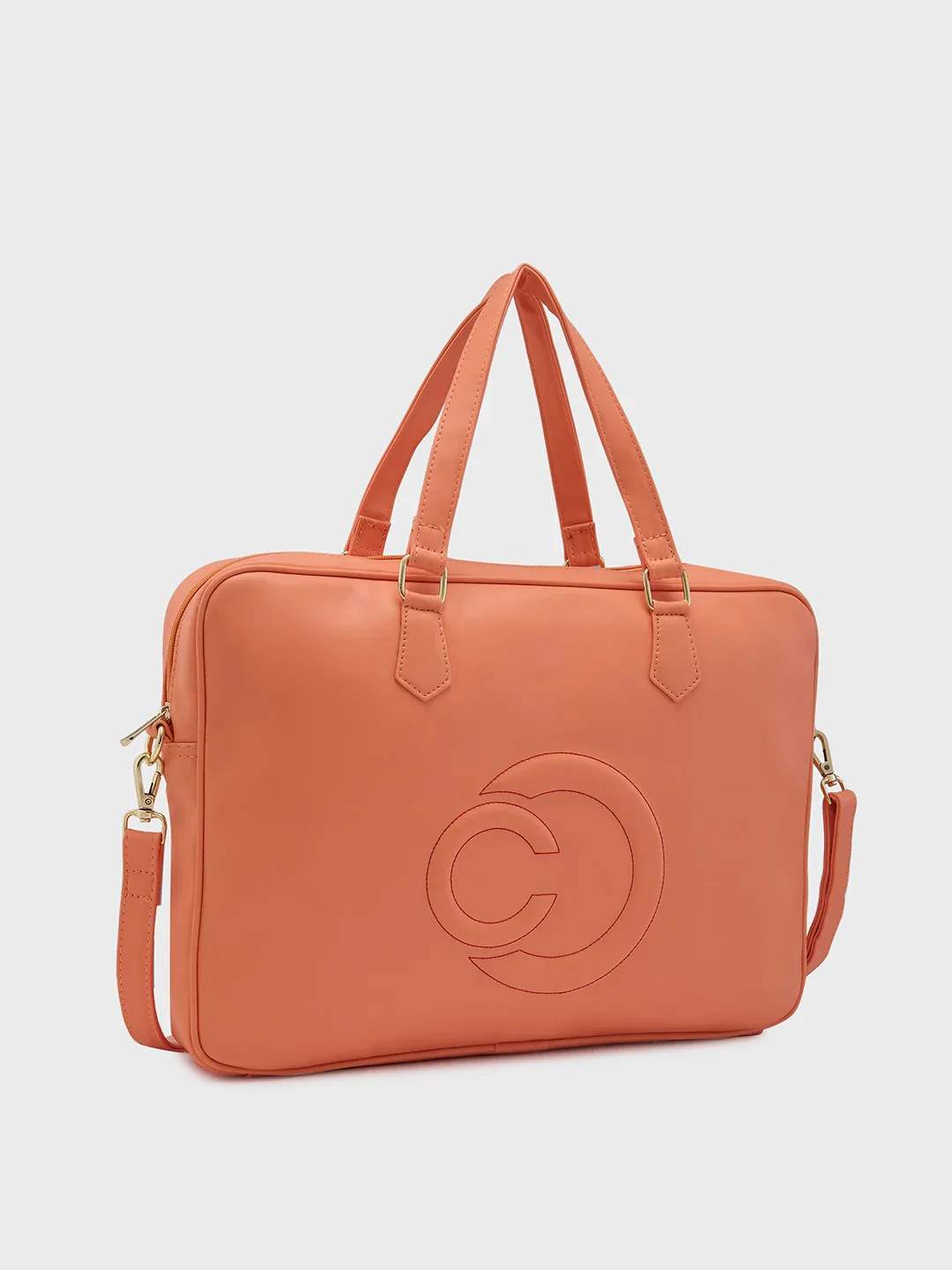 Caprese Dora Large Coral Laptop Bag - Image 5