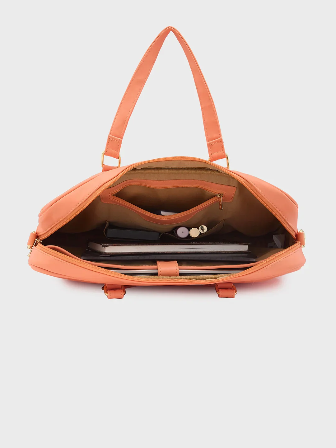 Caprese Dora Large Coral Laptop Bag - Image 9