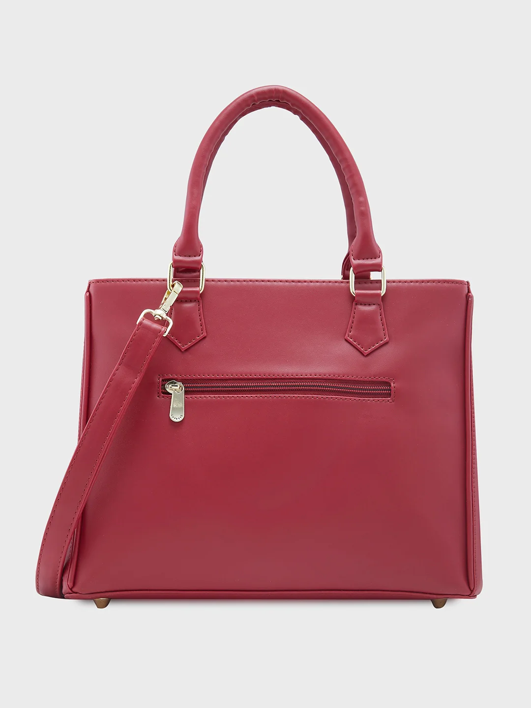 Caprese Dora Large Burgundy Satchel Bag - Image 7