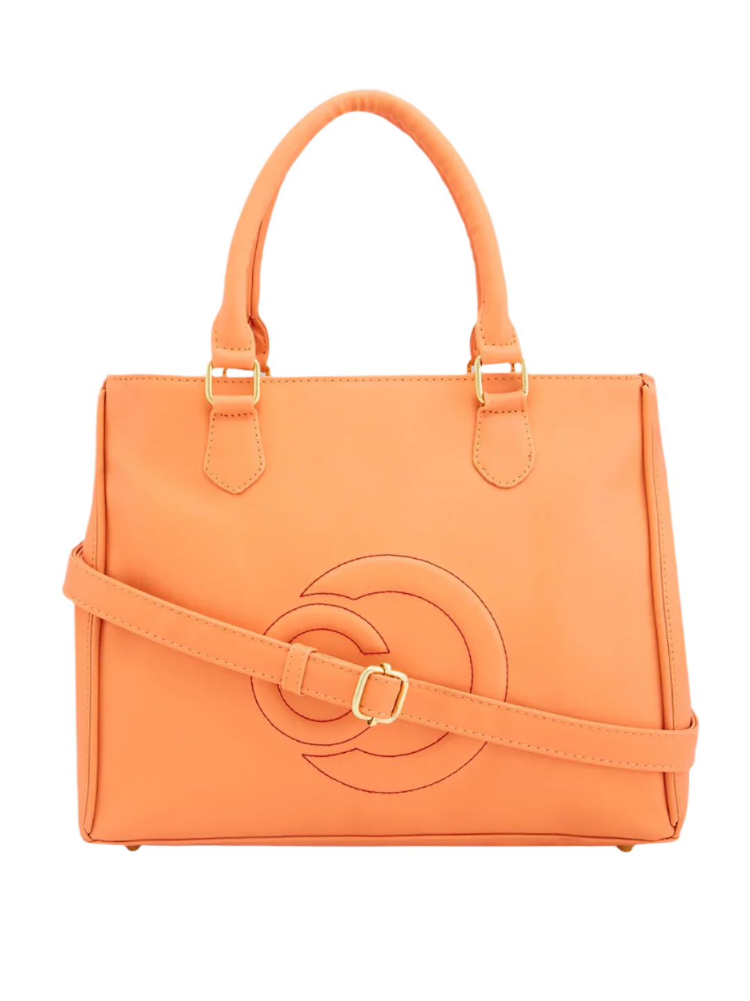 Caprese Dora Large Coral Satchel Bag