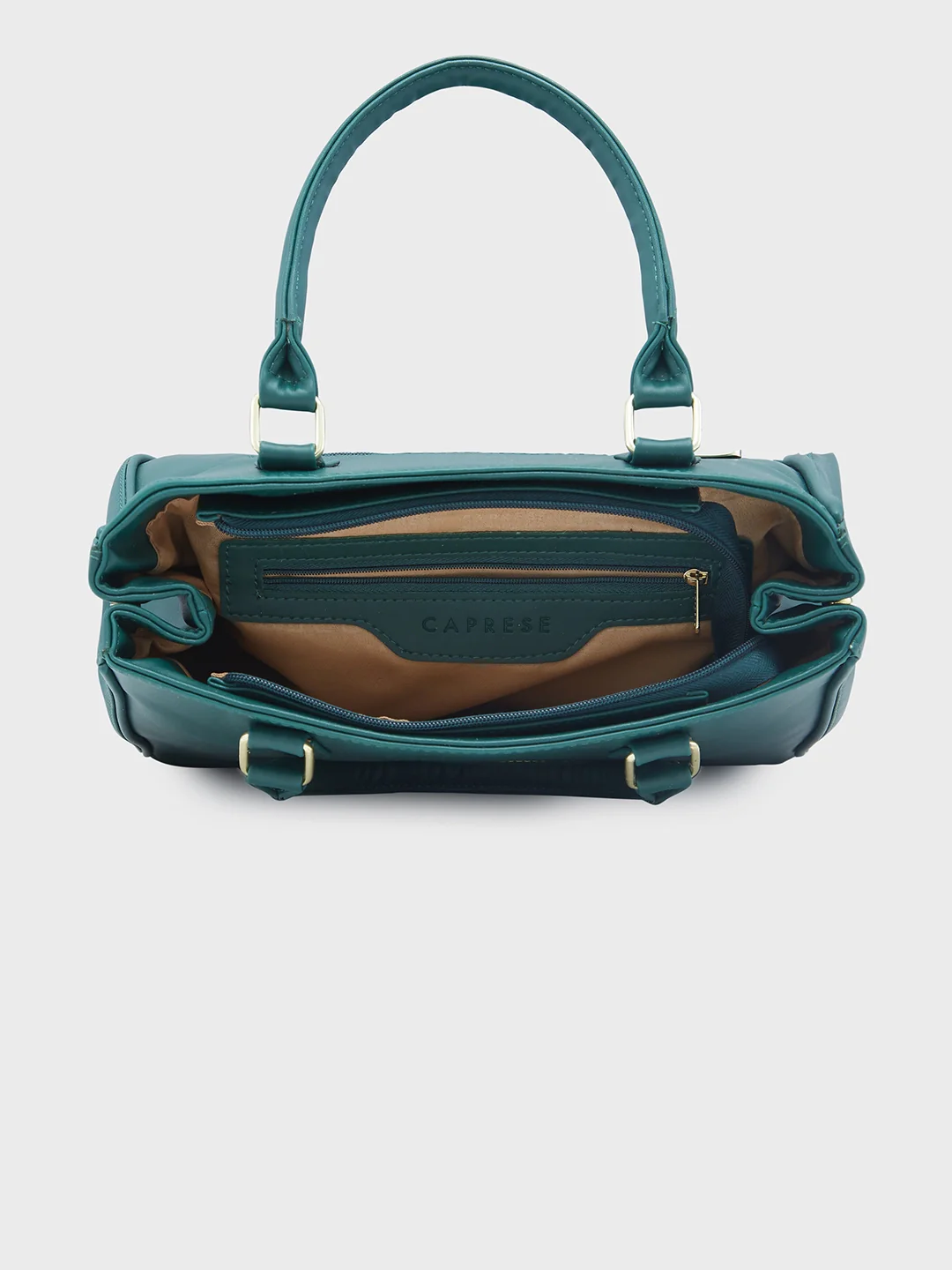 Caprese Dora Large Dark Green Satchel Bag - Image 3