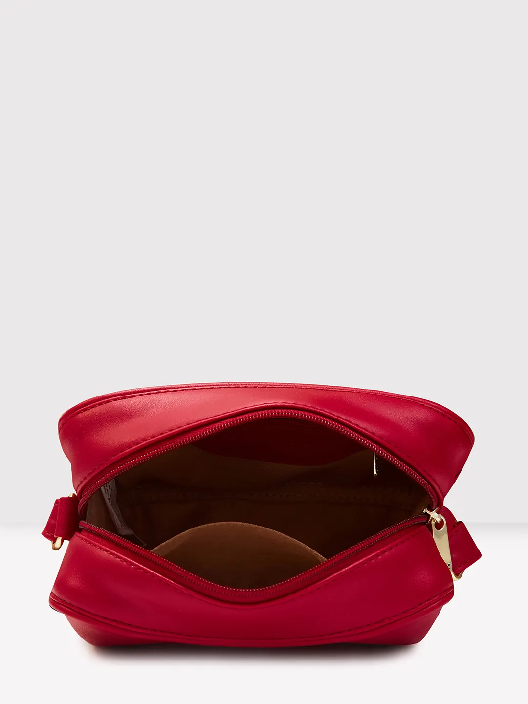 Caprese Dora Medium Burgundy Sling Bag - Image 9