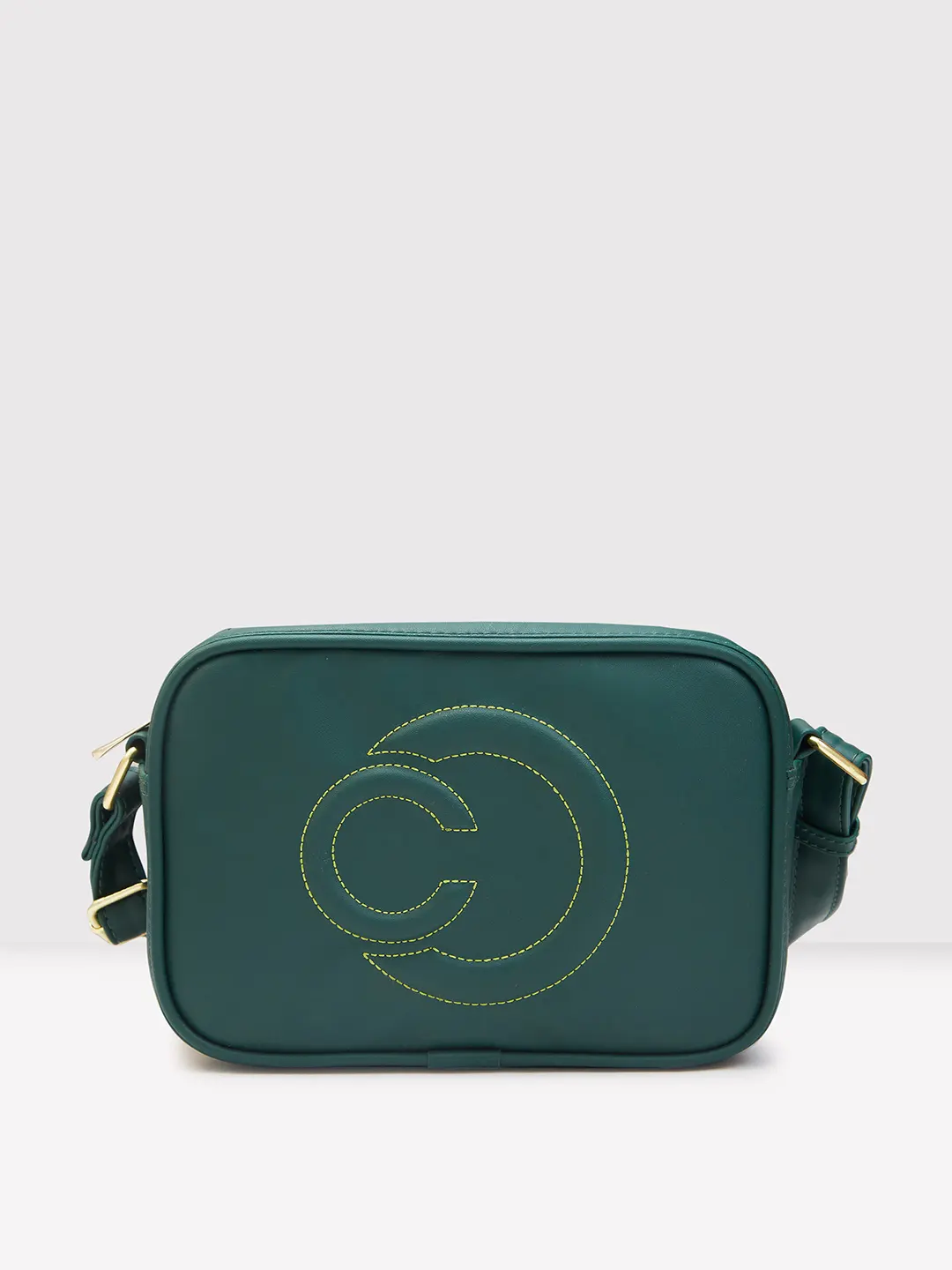 Caprese Dora Medium Dark Green Sling Bag - Image 2