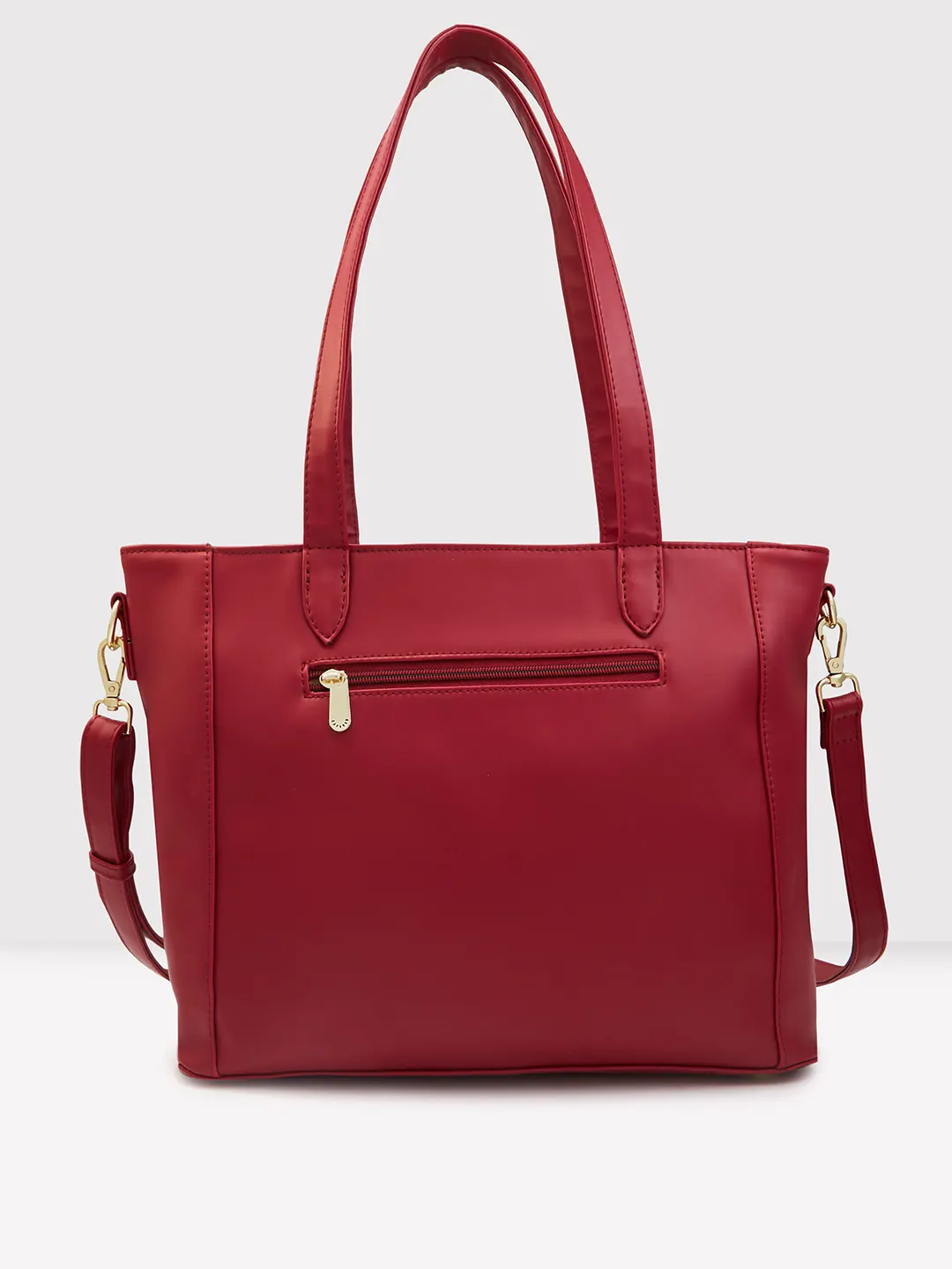 Caprese Dora Large Burgundy Office Tote Bag - Image 4