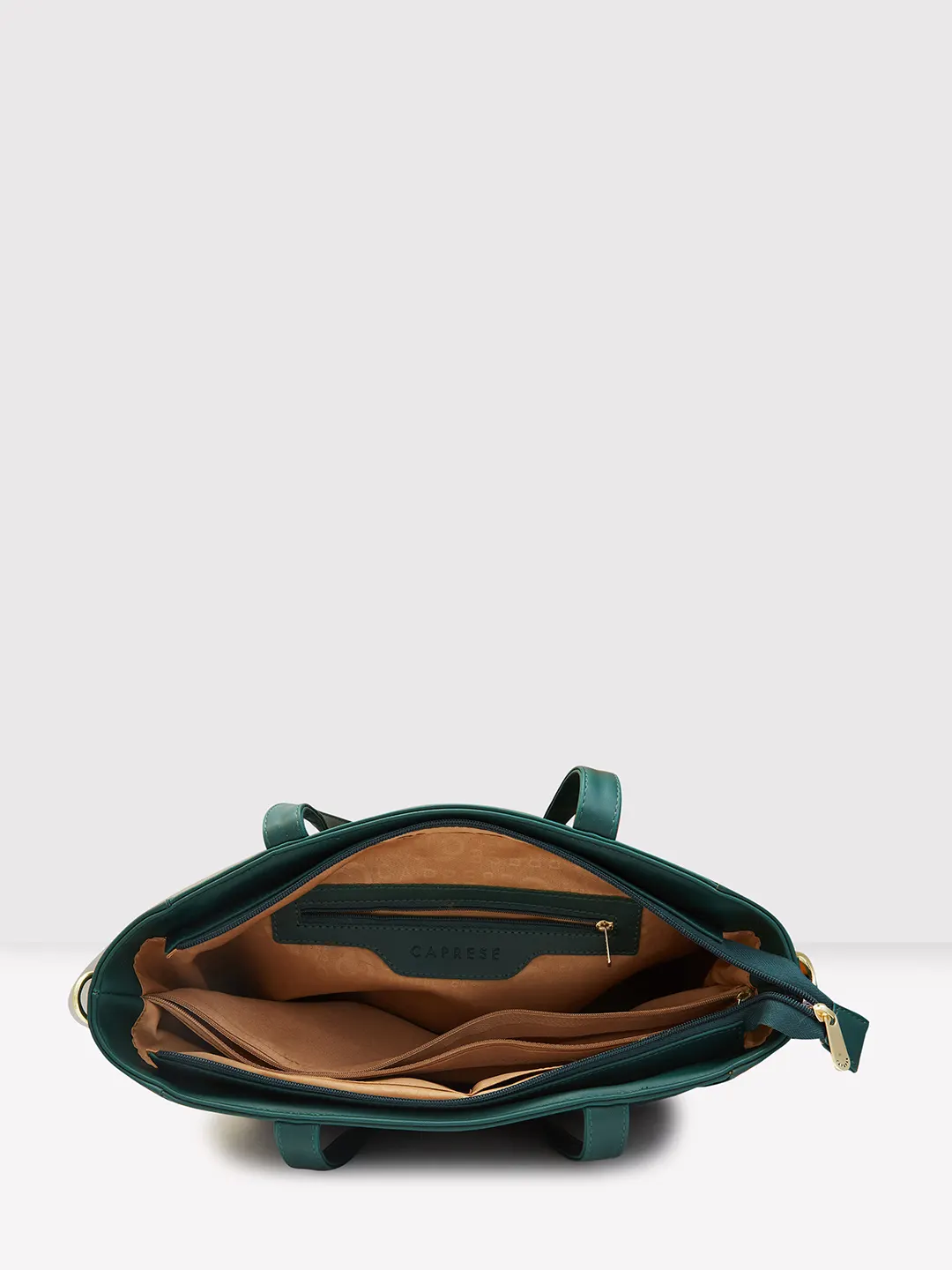 Caprese Dora Large Dark Green Office Tote Bag - Image 8