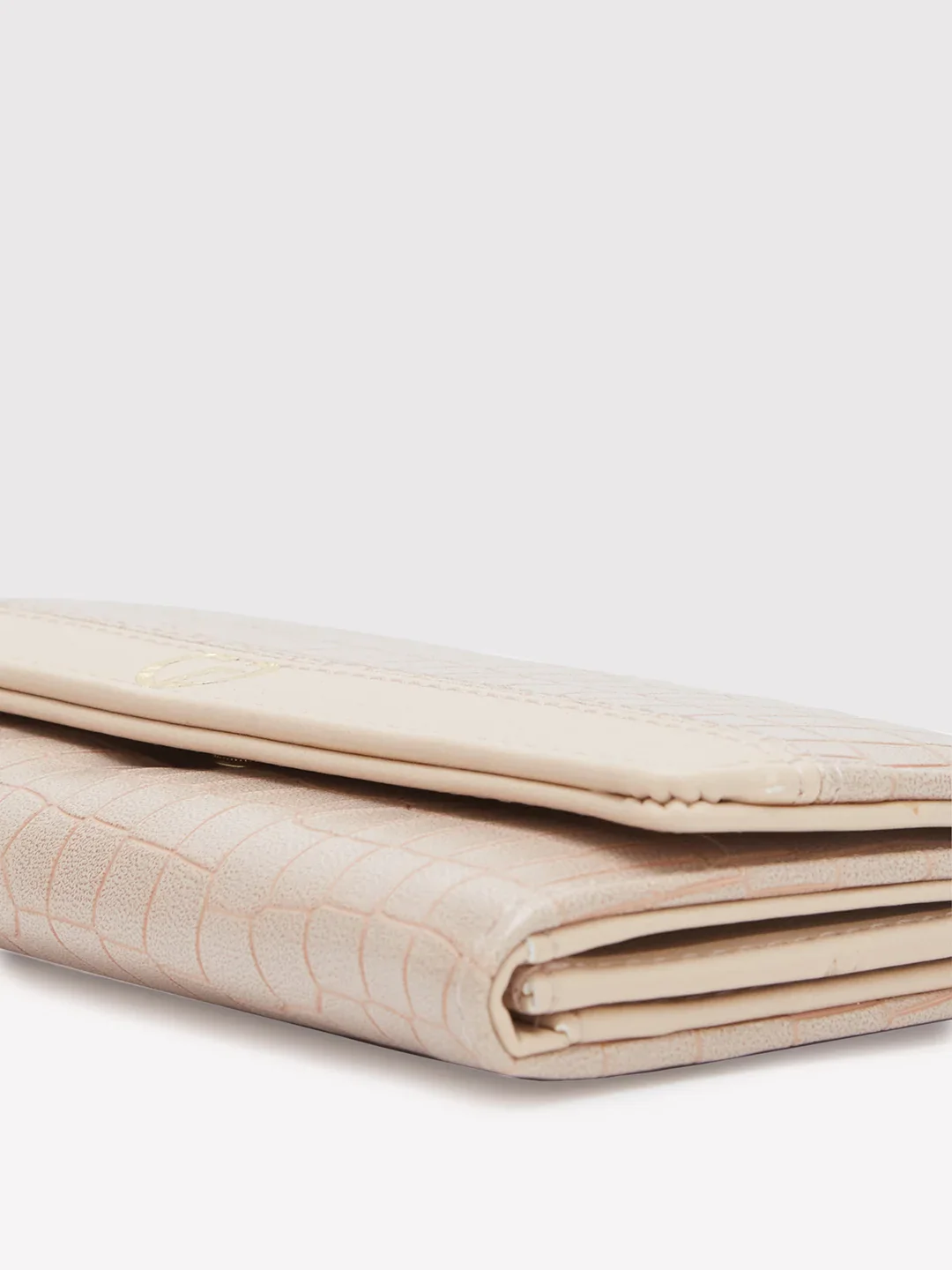 Caprese Dorrita Medium Beige Flapover Wallet - Image 5
