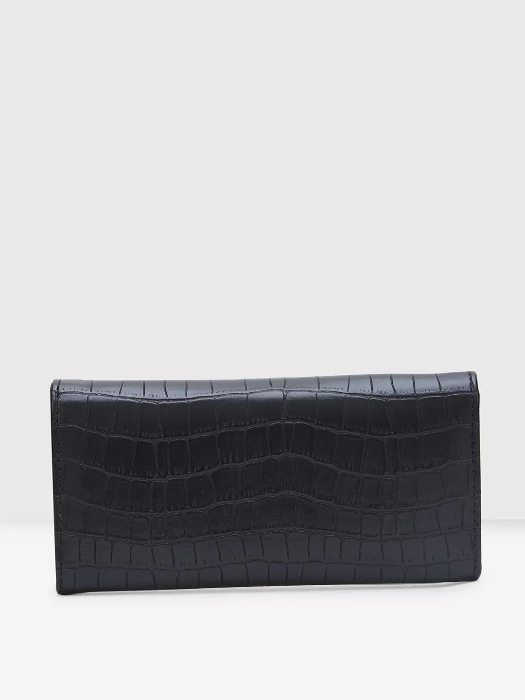 Caprese Dorrita Medium Black Flapover Wallet - Image 11