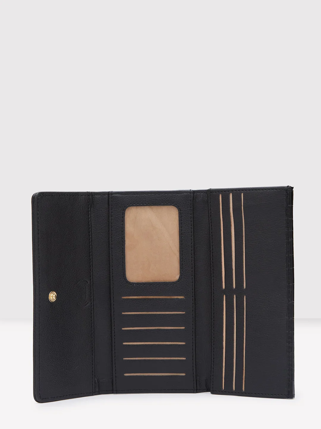 Caprese Dorrita Medium Black Flapover Wallet - Image 5