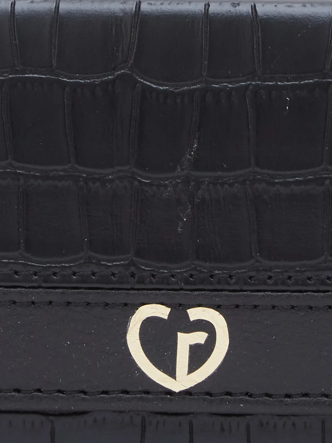 Caprese Dorrita Medium Black Flapover Wallet - Image 6