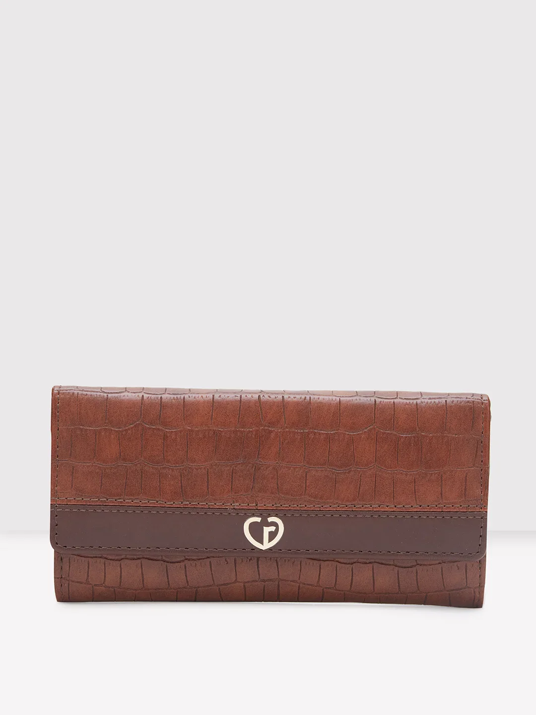 Caprese Dorrita Medium Brown Flapover Wallet - Image 13