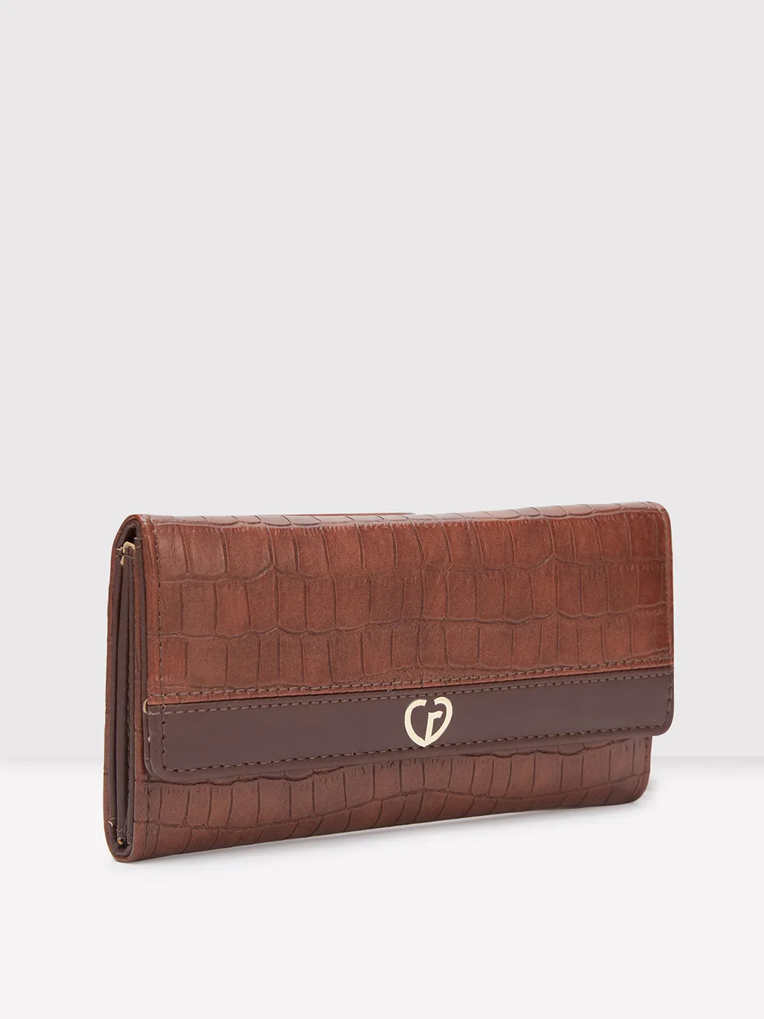 Caprese Dorrita Medium Brown Flapover Wallet - Image 2