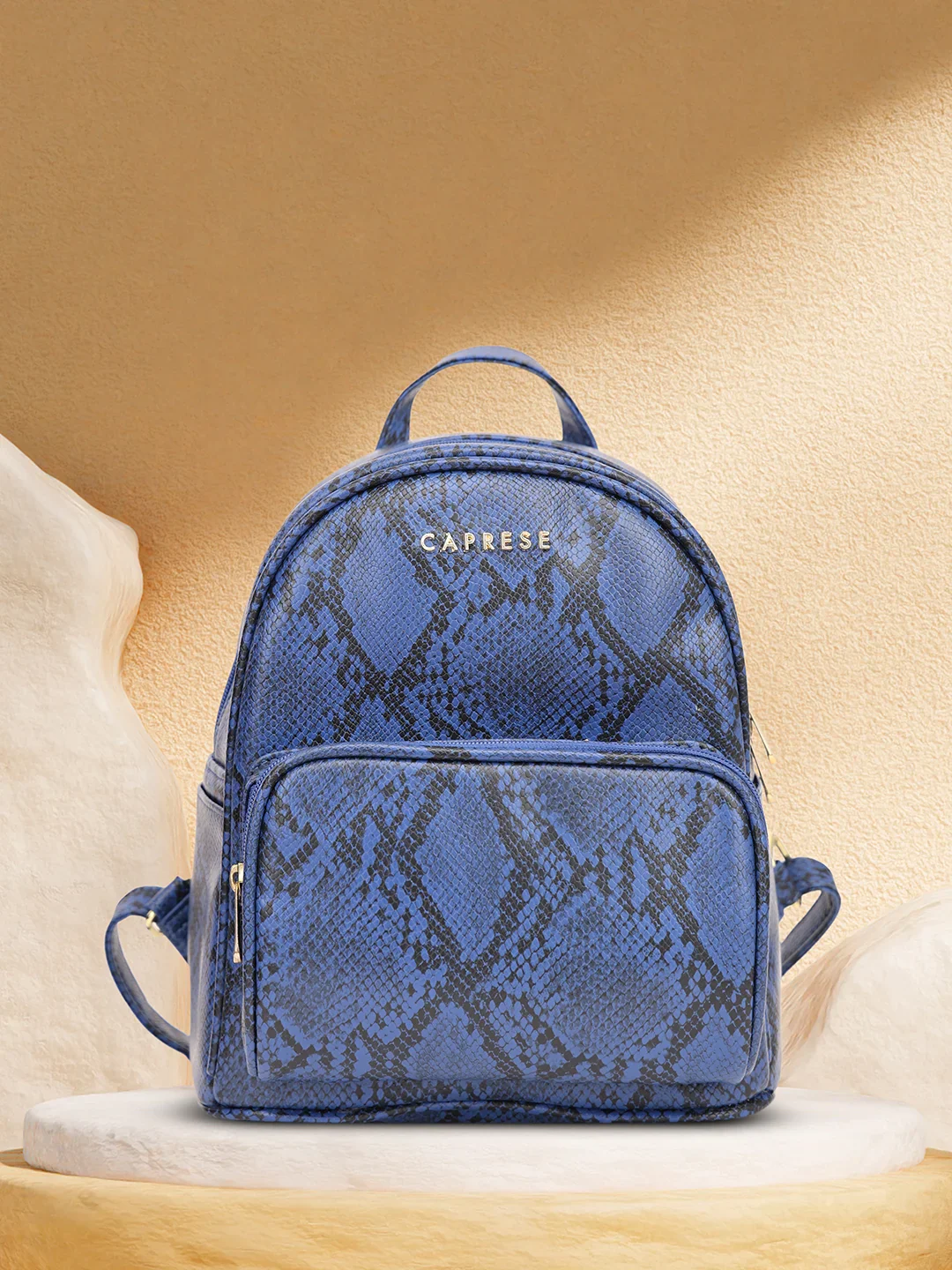 Caprese Draco Small Blue Backpack - Image 11