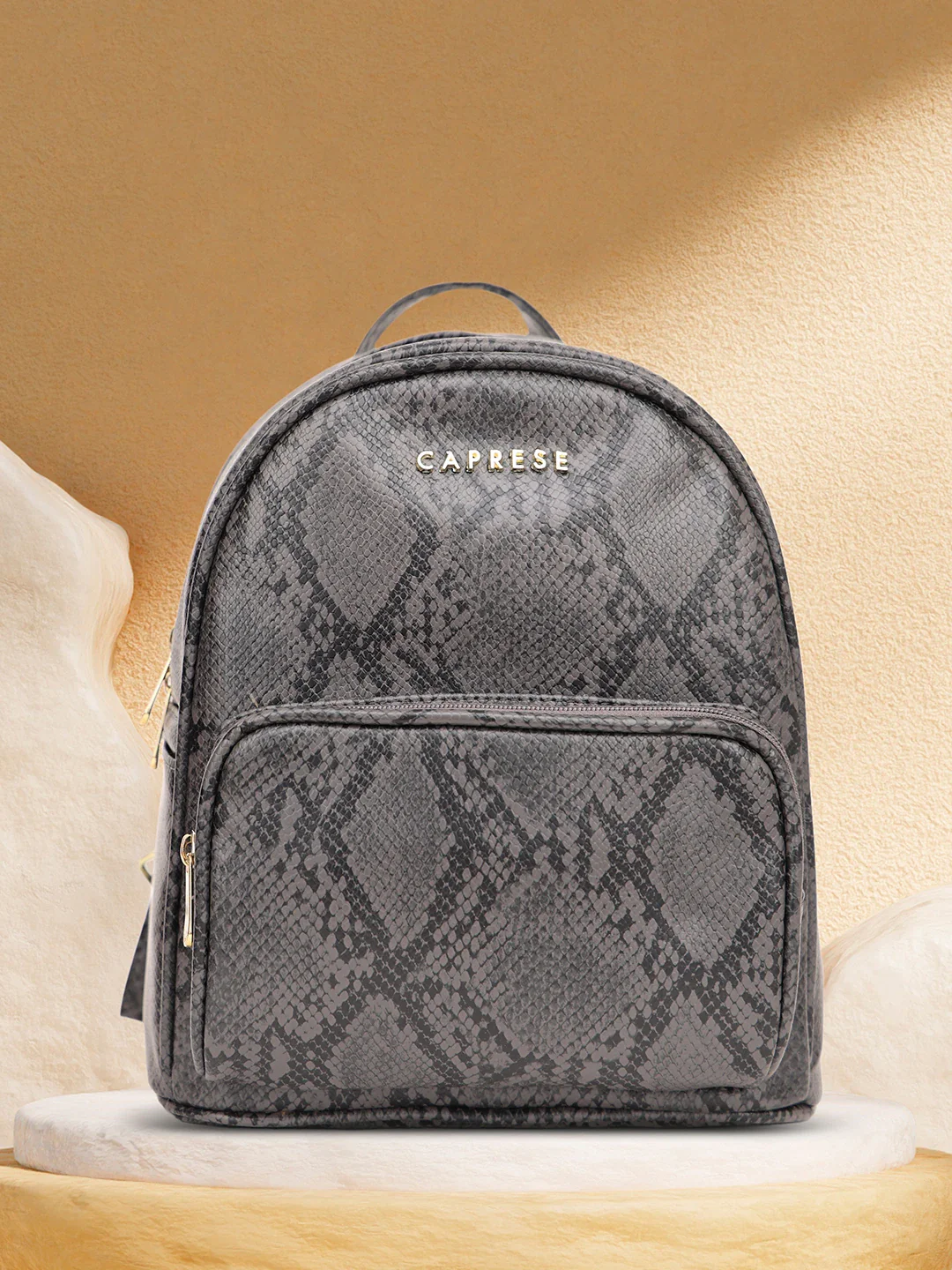 Caprese Draco Small Grey Backpack