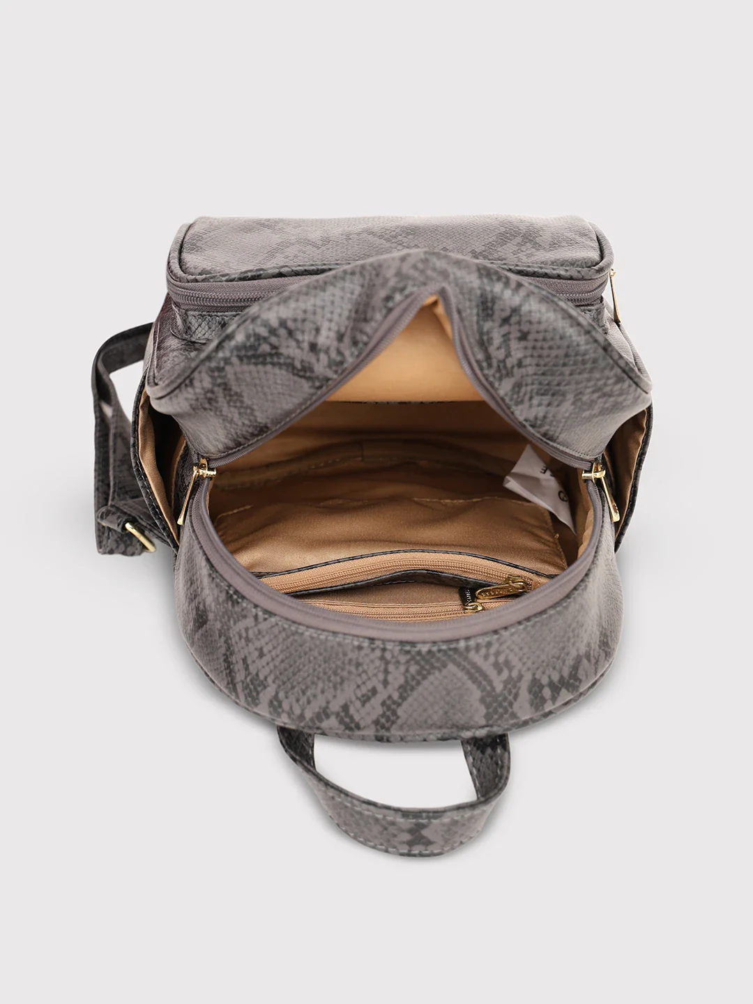 Caprese Draco Small Grey Backpack - Image 8