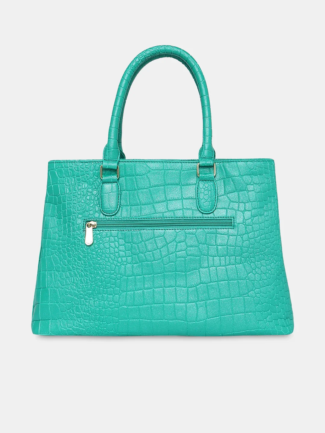 Caprese Eastwood Medium Metallic Green Tote Bag - Image 5