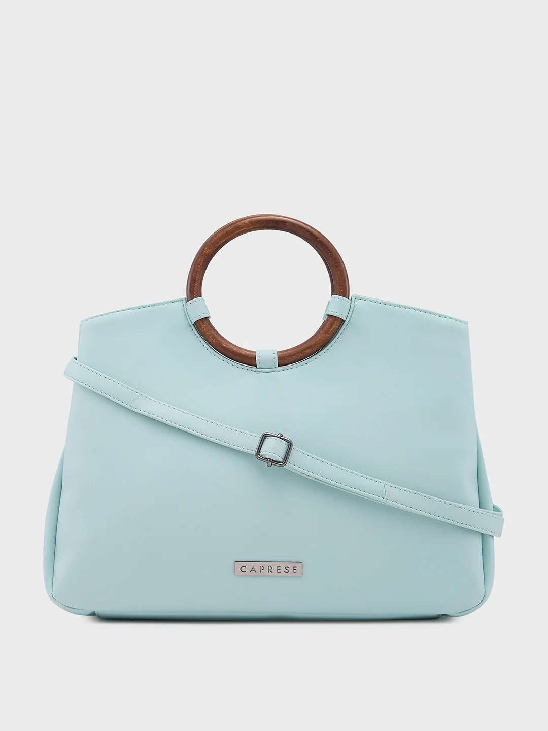 Caprese Edwina Large Aqua Satchel Bag - Image 14