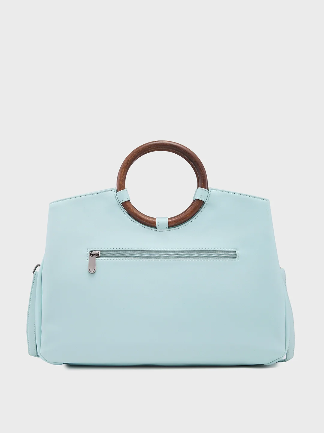 Caprese Edwina Large Aqua Satchel Bag - Image 5