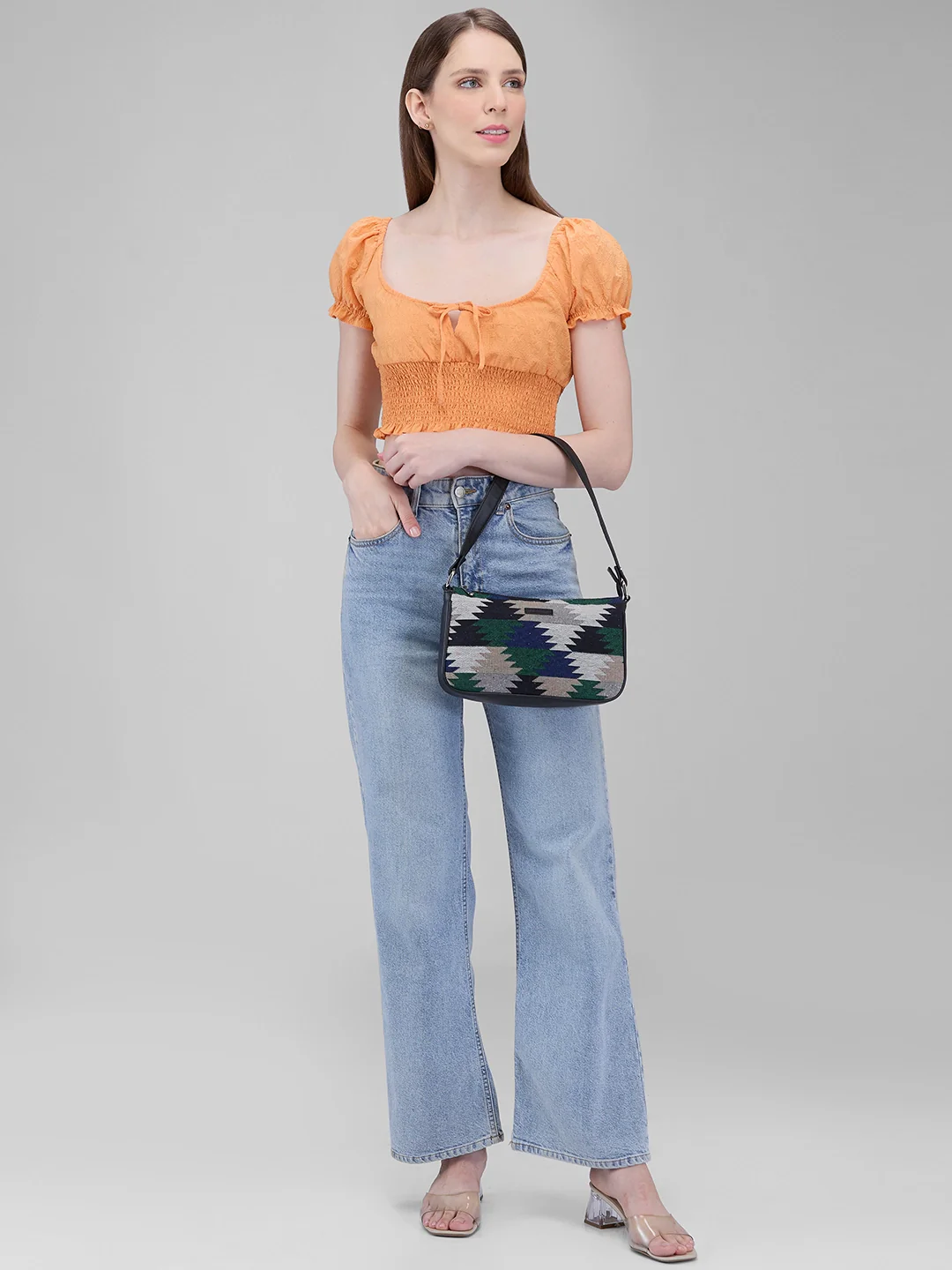 Caprese Edwina Medium Navy Hobo Bag - Image 10