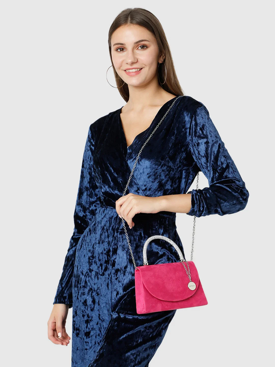 Caprese Elena Small Black Clutch - Image 33