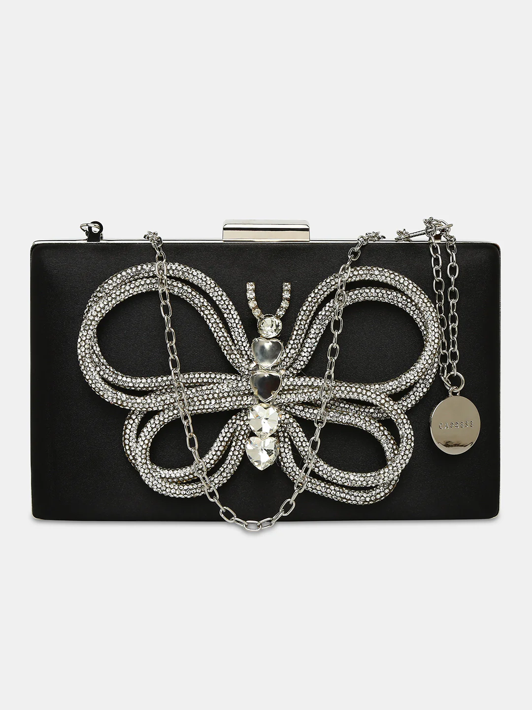 Caprese Ella Medium Black Clutch - Image 10