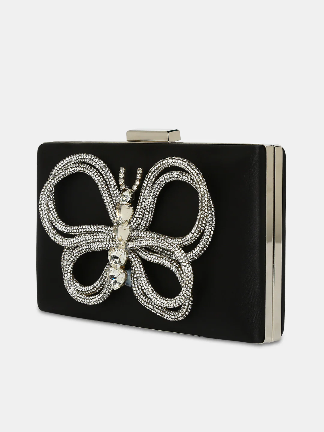 Caprese Ella Medium Black Clutch - Image 5