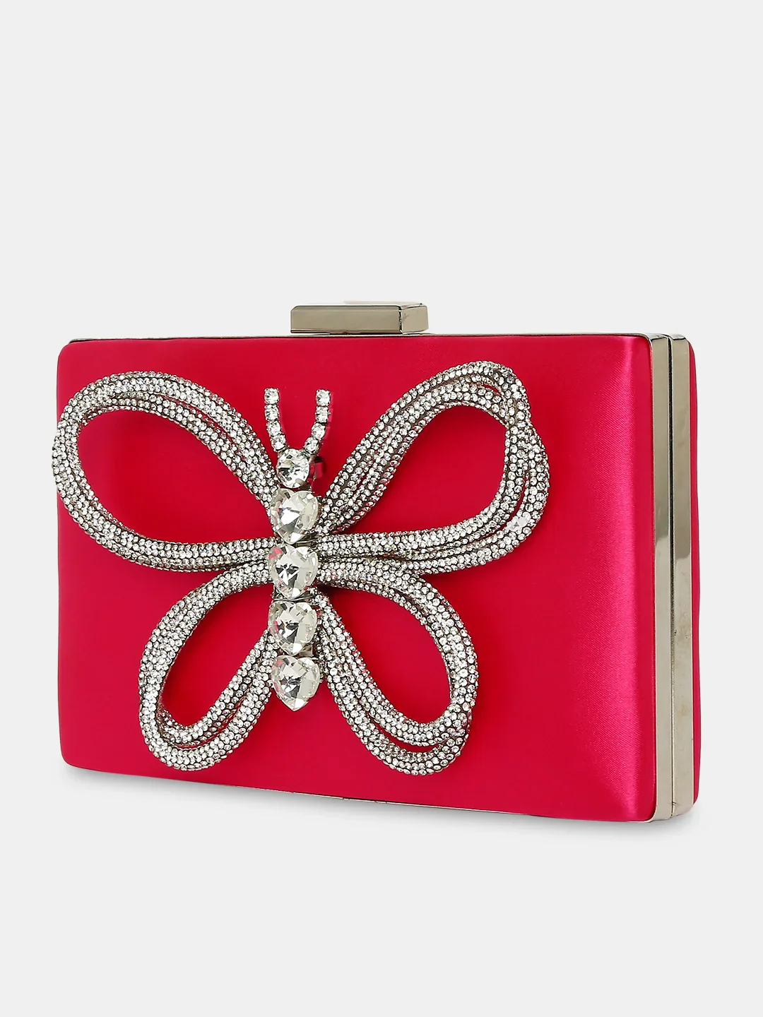 Caprese Ella Medium Fuchsia Clutch - Image 5