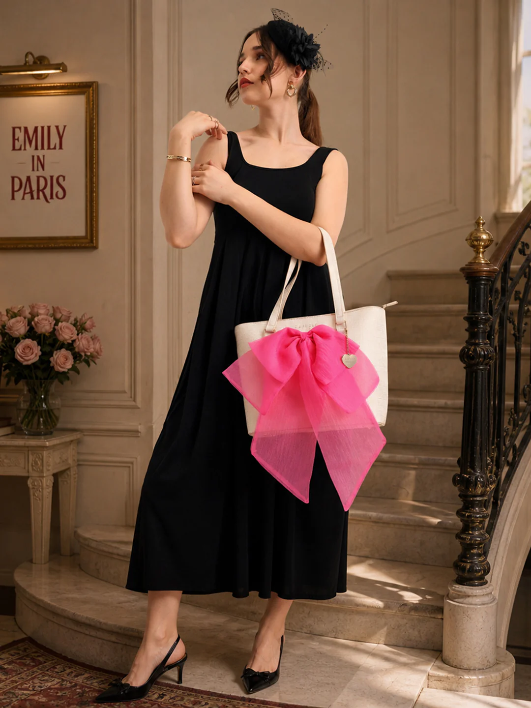 Caprese Ellen Large Fuchsia Tote Bag - Image 7