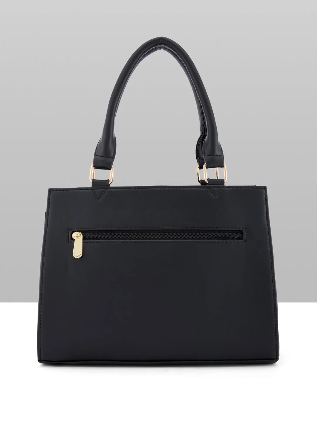 Caprese Ellen Medium Black Satchel Bag - Image 10